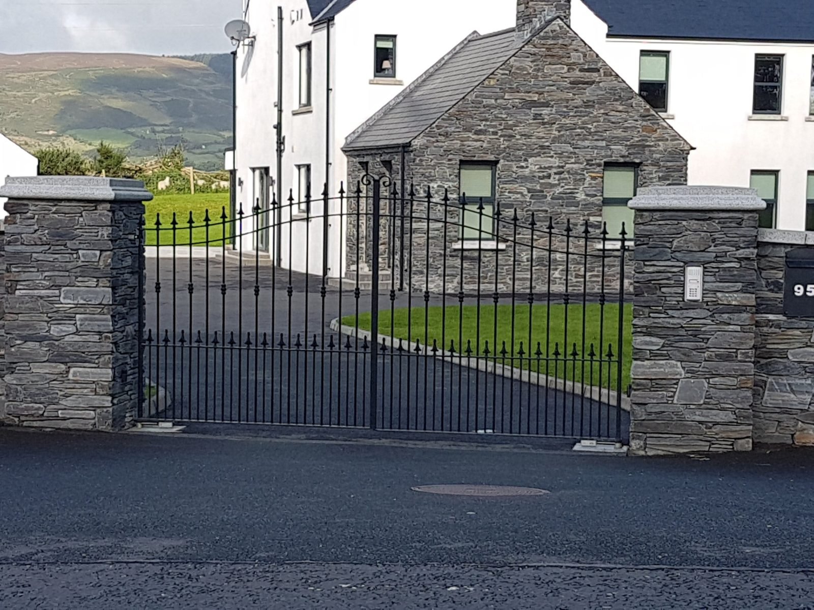 Wrought iron gates like these for homes in Banbridge